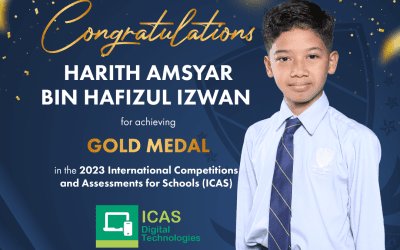Gold Medal Winner 2023 International Competition and Assessments for Schools (ICAS)